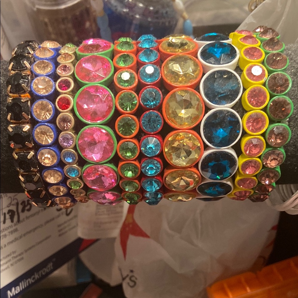 1 Colorful Stunning Gemstone Bracelet Set #1 or whole set of 10 $ 975.